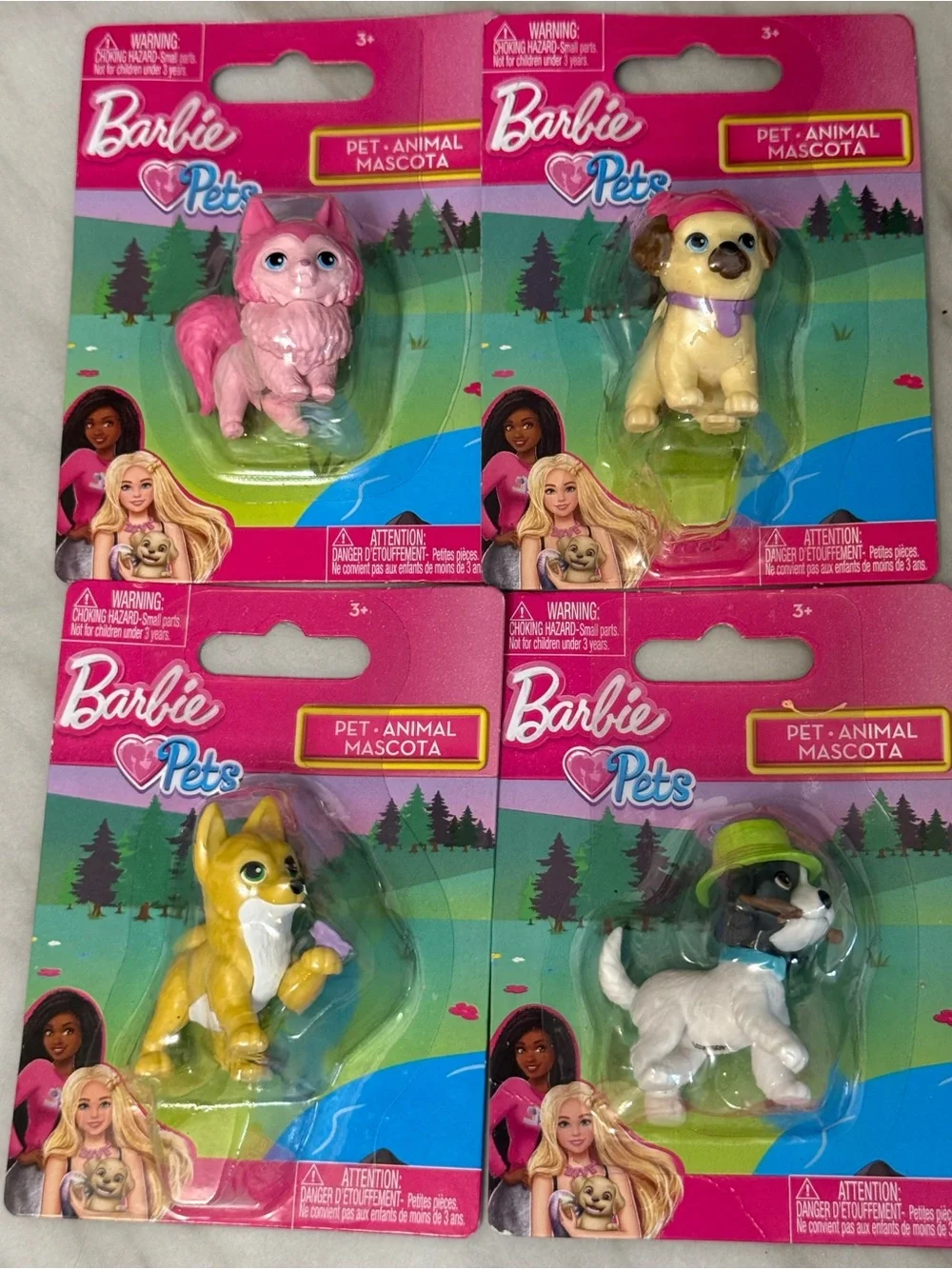 Barbie pets mini figurines new in package